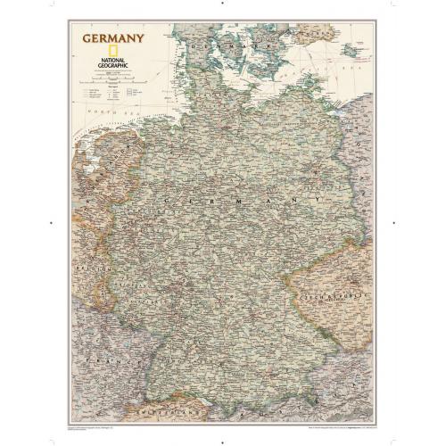 Niemcy Executive. Mapa ścienna 1:1 375 000, 61x77 cm